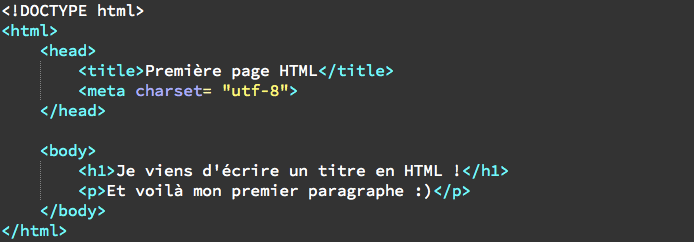 Indentation et commentaires en HTML