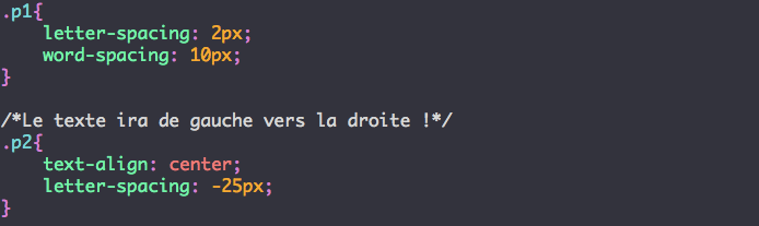 Css Letter Spacing Css Word Spacing
