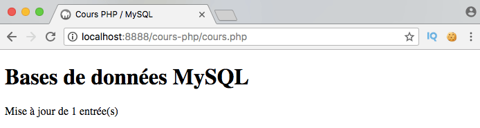 Exemple d'utilisation de where dans une requête SQL