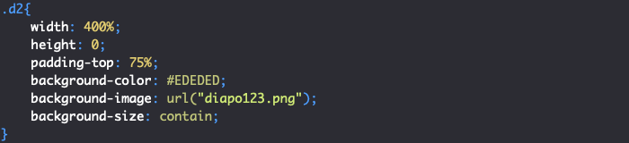 Création d'un cadre de diaporama responsive en CSS avec effet de défilement