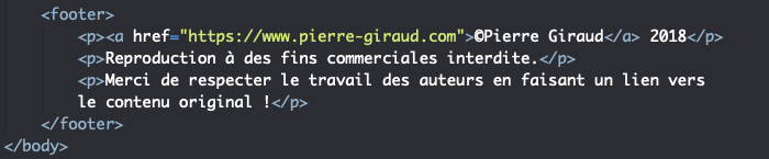 Création d'un site CV monopage responsive en HTML et CSS - Pierre Giraud