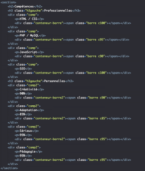Création d'un site CV monopage responsive en HTML et CSS - Pierre Giraud