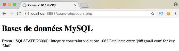 On utilise la méthode rollback pour annuler une transaction en PDO PHP