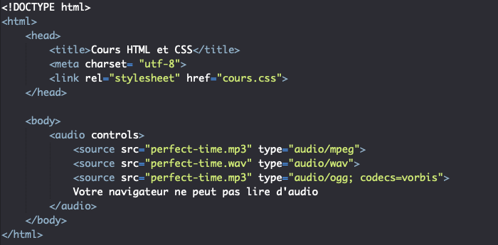Insérer de la musique avec l'élément HTML audio - Pierre Giraud