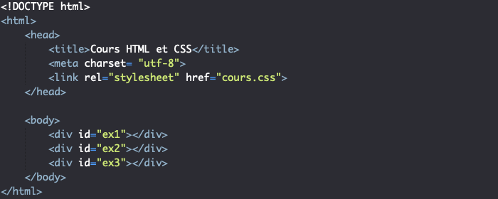 Support HTML pour création de dégradé linéaire en CSS avec linear-gradient