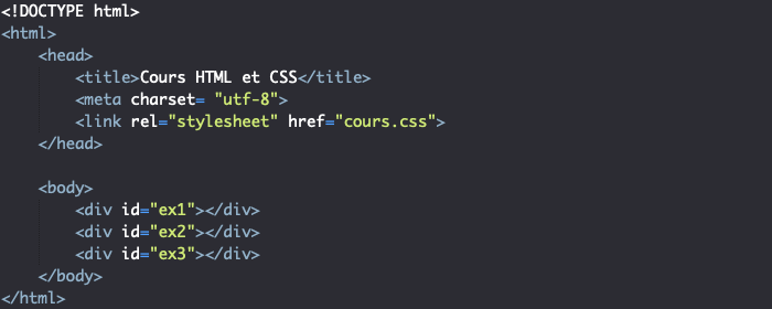 Support HTML pour création de dégradé linéaire en CSS avec linear-gradient