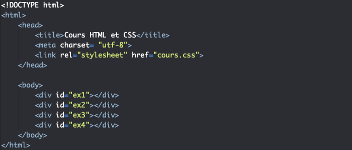 Support HTML pour création de dégradé radial en CSS avec radial-gradient