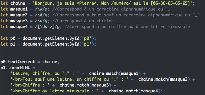 Les classes de caractères et classes abrégées des expressions ...