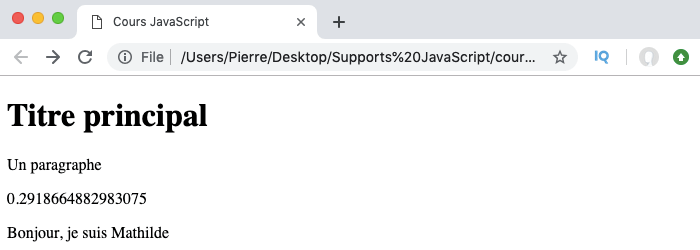 Présentation des fonctions JavaScript - Pierre Giraud