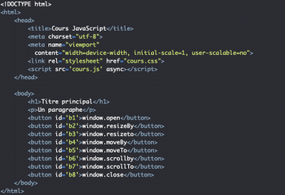 JavaScript API, Browser Object Model et interface Window - Pierre Giraud