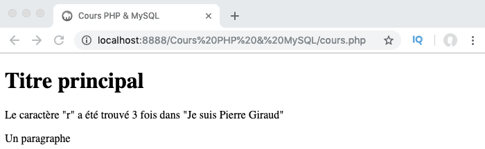 Exemple d'utilisation de la fonction PHP preg_match_all