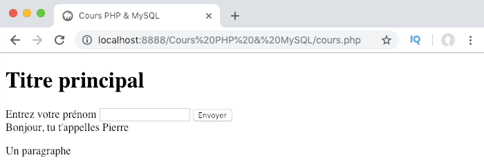 Présentation et exemple d'utilisation de la variable superglobale PHP post