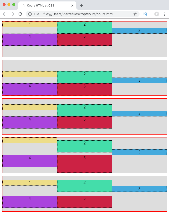 On choisit comment distribuer l'espace restant en hauteur dans nos grilles avec align-content
