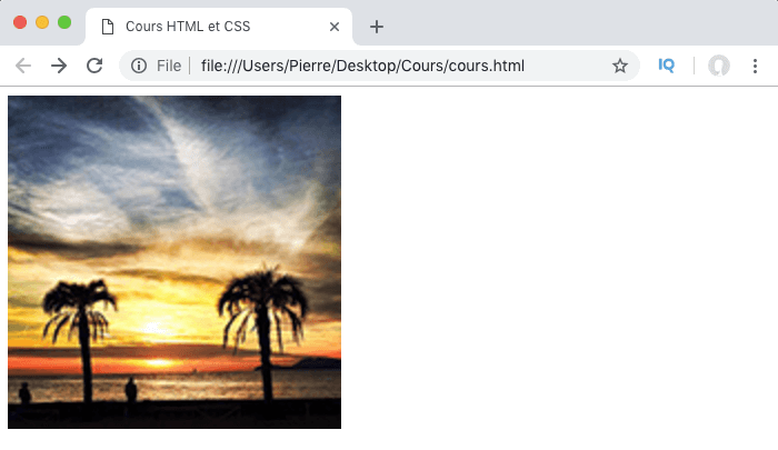En ne précisant que la largeur width de l'image en HTML, la hauteur s'ajuste automatiquement