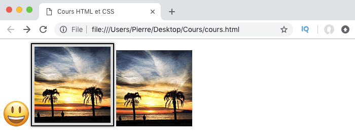 On sélectionne en CSS un élément qui possède un attribut avec une valeur séparée