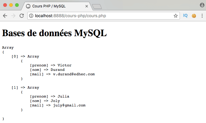 Présentation et exemple d'utilisation de l'opérateur SQL not