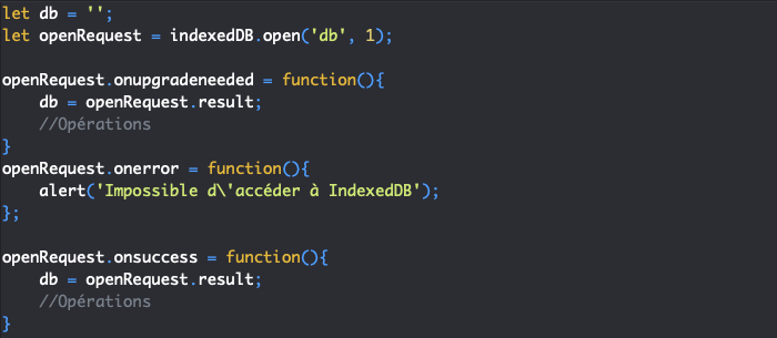 Utiliser l'API de stockage IndexedDB en JavaScript - Pierre Giraud