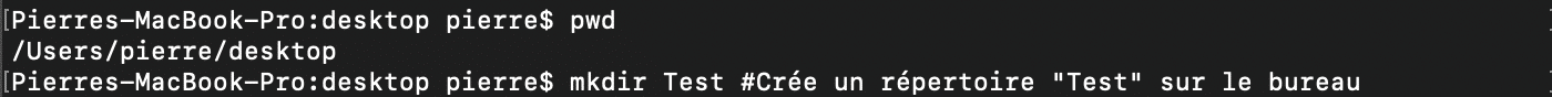 Utilisation de la commande shell bash mkdir pour créer de nouveaux répertoires