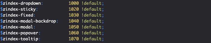 L'ordre des composants de Bootstrap