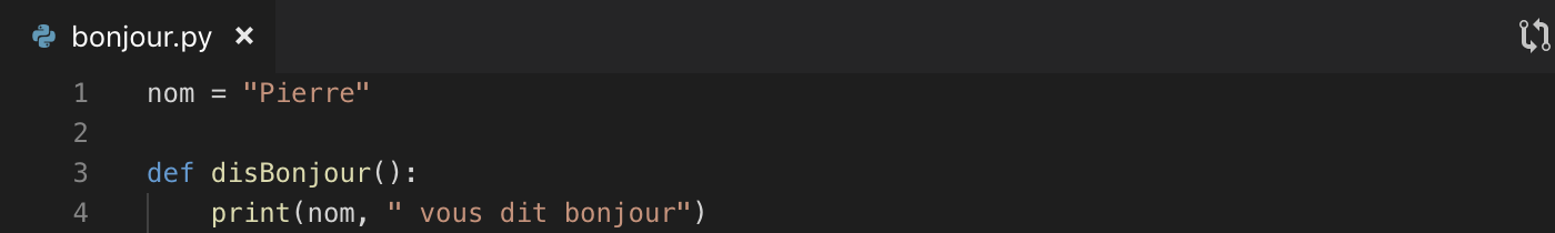 Création d'un module Python