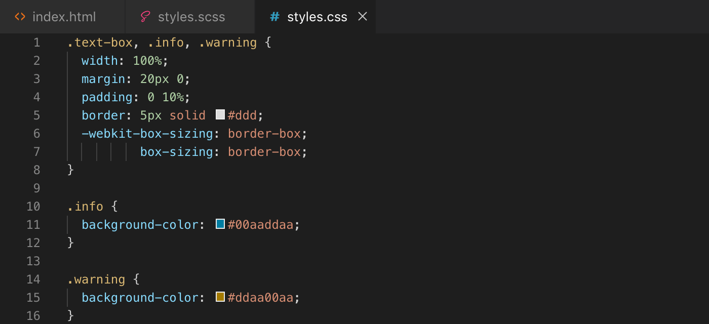 L'héritage des propriétés avec Sass - css