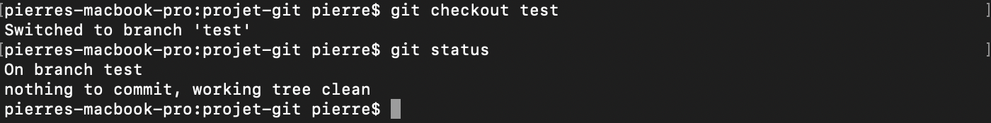 La commande git checkout